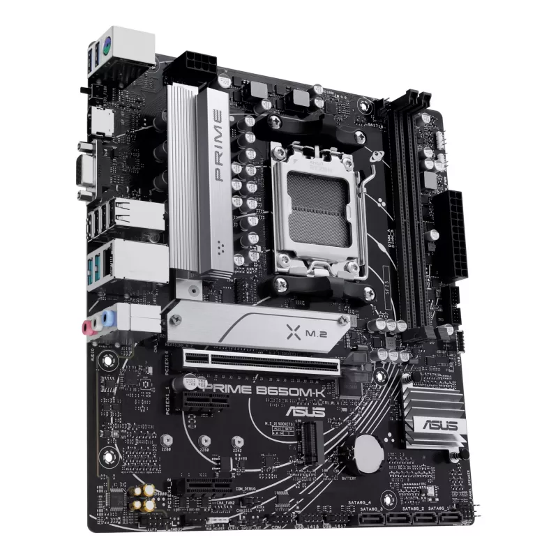 ASUS PRIME B650M-K pagrindinė plokštė AMD B650 Socket AM5 micro ATX