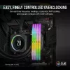 Corsair Vengeance RGB 32 GB (2x16 GB) DDR5-6000 CL38 RAM rinkinys, juodos spalvos
