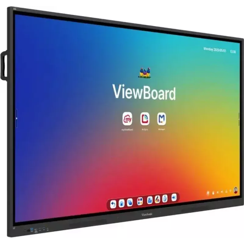 ViewSonic IFP7534 interaktyvi lenta 190,5 cm (75 colių) 3840 x 2160 pikselių Liečiamas ekranas Juoda
