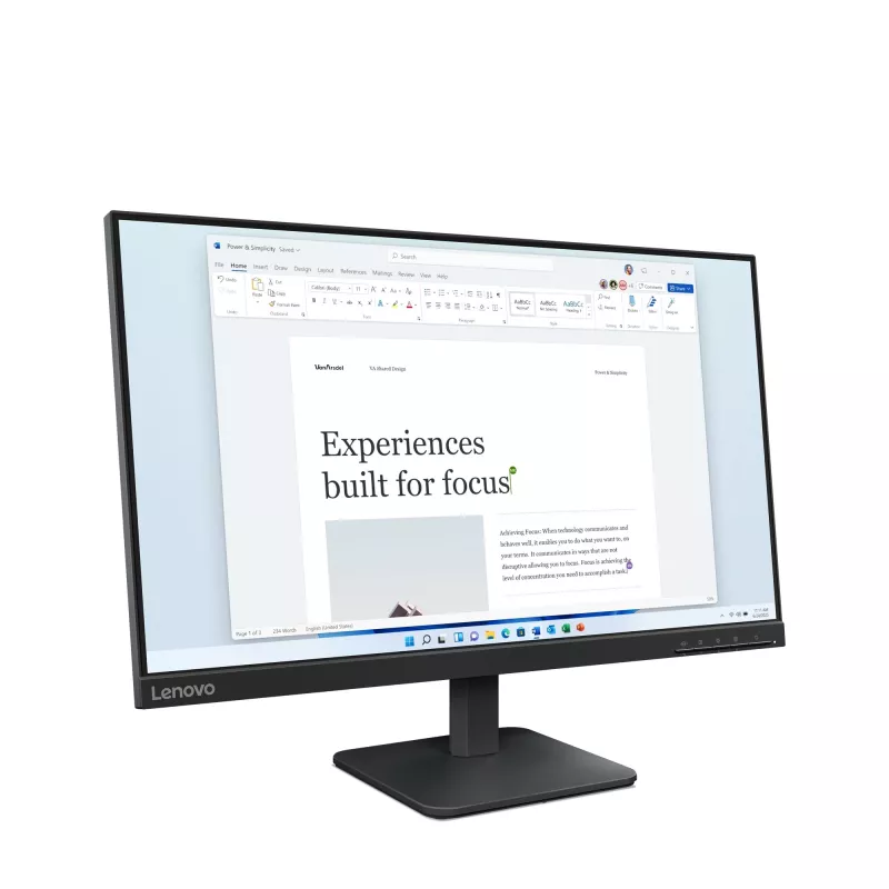 Monitorius Lenovo L24-4e 60,5 cm (23,8 colio) Full HD LCD juodas