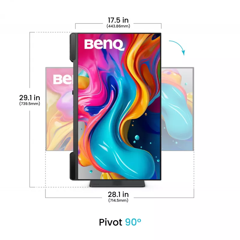 Monitorius BenQ PV3200U 31,5 colio (80 cm) 4K IPS LCD, 5 ms, USB-C, VESA, garsiakalbiai, juodas