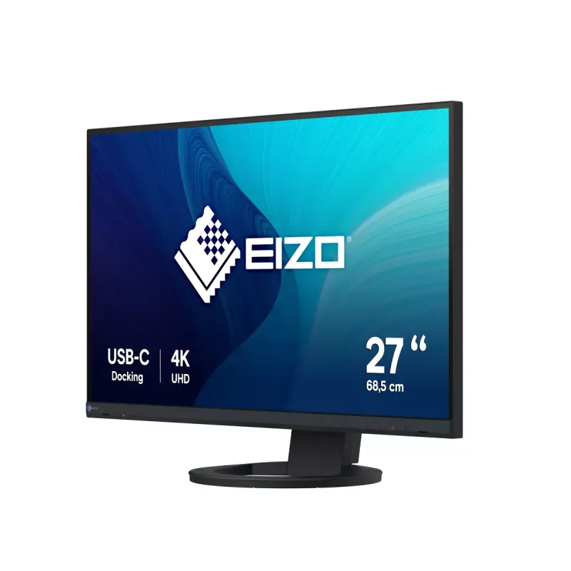 EIZO FlexScan EV2740S-BK monitor 68,6 cm (27 colių) 3840 x 2160 pikselių 4K Ultra HD LCD juodas