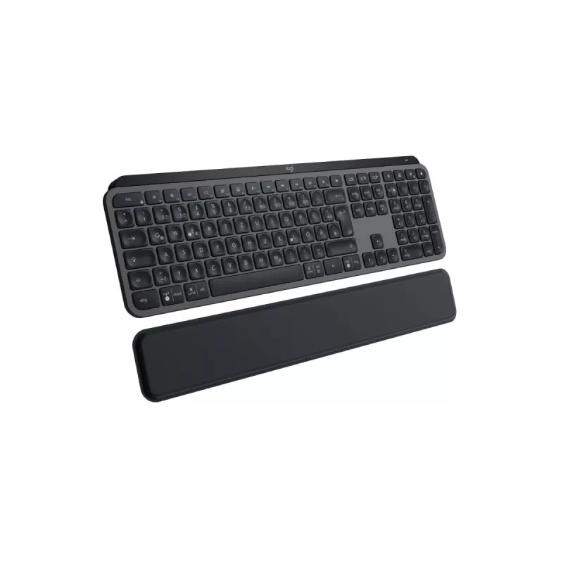 LOGITECH MX Keys S belaidė klaviatūra Graphite su delno atrama Qwertz Deutsch
