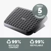 Pėdų atrama Fellowes Standard ergonominė po stalu, juoda, reguliuojamo aukščio, 330 mm plotis