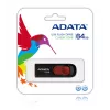 ADATA C008 64GB USB atmintukas USB Type-A 2.0 Juodas, Raudonas