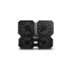 Aušinimo stovas DeepCool MULTI CORE X6 – 4 ventiliatoriai, 15,6 col. nešiojamiesiems kompiuteriams, USB maitinimas, 380×295×24 mm, 2 USB prievadai