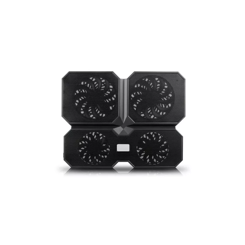 Aušinimo stovas DeepCool MULTI CORE X6 – 4 ventiliatoriai, 15,6 col. nešiojamiesiems kompiuteriams, USB maitinimas, 380×295×24 mm, 2 USB prievadai