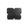 Aušinimo stovas DeepCool MULTI CORE X6 – 4 ventiliatoriai, 15,6 col. nešiojamiesiems kompiuteriams, USB maitinimas, 380×295×24 mm, 2 USB prievadai