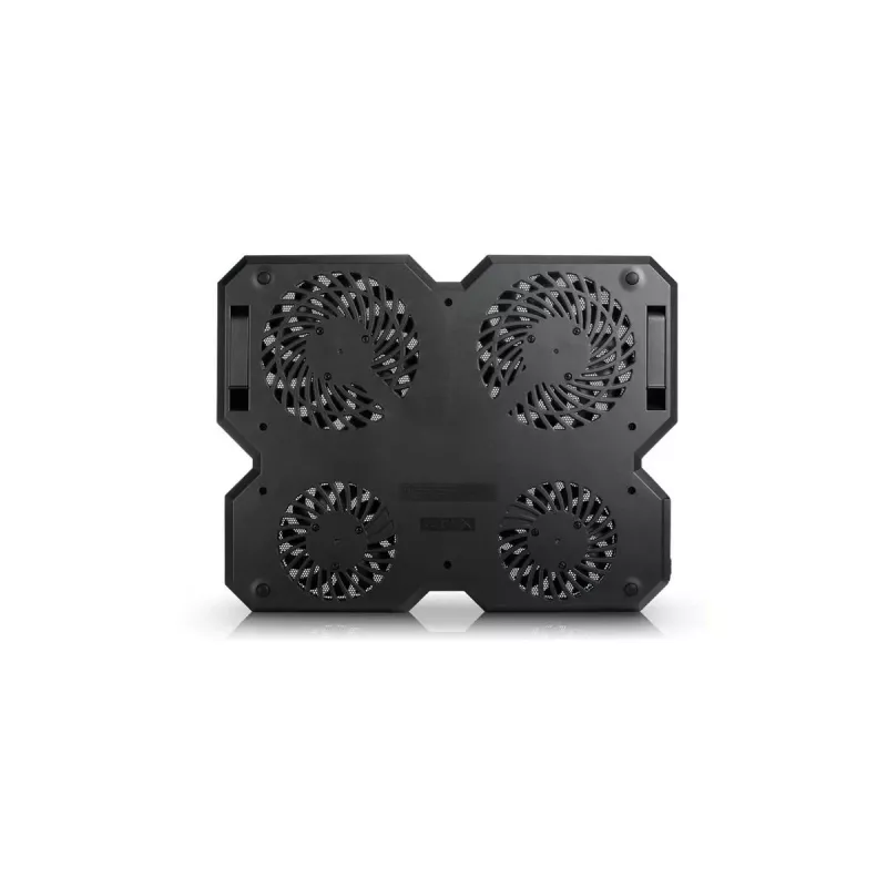 Aušinimo stovas DeepCool MULTI CORE X6 – 4 ventiliatoriai, 15,6 col. nešiojamiesiems kompiuteriams, USB maitinimas, 380×295×24 mm, 2 USB prievadai