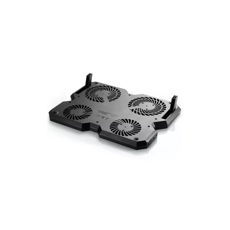 Aušinimo stovas DeepCool MULTI CORE X6 – 4 ventiliatoriai, 15,6 col. nešiojamiesiems kompiuteriams, USB maitinimas, 380×295×24 mm, 2 USB prievadai