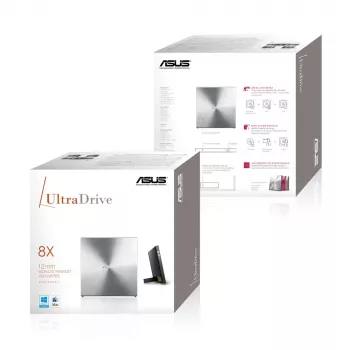ASUS SDRW-08U5S-U išorinis DVD įrenginys DVD Super Multi DL Metallic