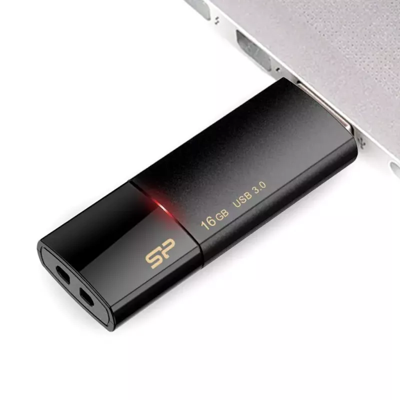 Silicon Power Blaze B05 USB raktas, 16 GB, USB 3.0, juodas