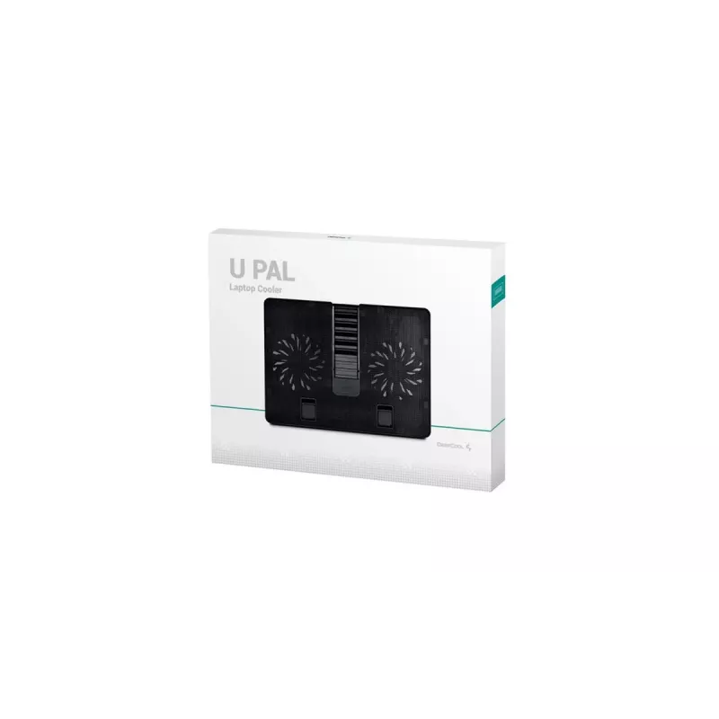 DEEPCOOL U Pal nešiojamojo kompiuterio aušinimo stovas 39,6 cm (15,6 inch) 1000 aps./min. - juodas