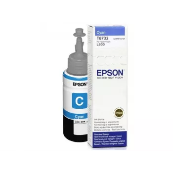 Epson T6732 rašalo buteliukas cian 70ml, Originalus, Foto cian, Epson L800, Standartinis derlius