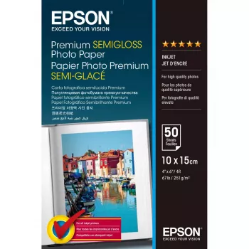 Epson Premium pusiau blizgus fotopopierius - 10x15 cm - 50 lapų
