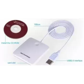 Transcend SMART CARD READER USB PC/SC N68 Baltas