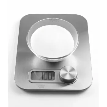 Virtuvinės svarstyklės Caso 3265, nerūdijantis plienas, stačiakampės, LCD ekranas, 5 kg/1 g