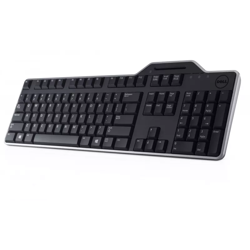 DELL Pro Smartcard Keyboard KB813 – rusų (QWERTY), pilno dydžio, laidinė, USB, juoda