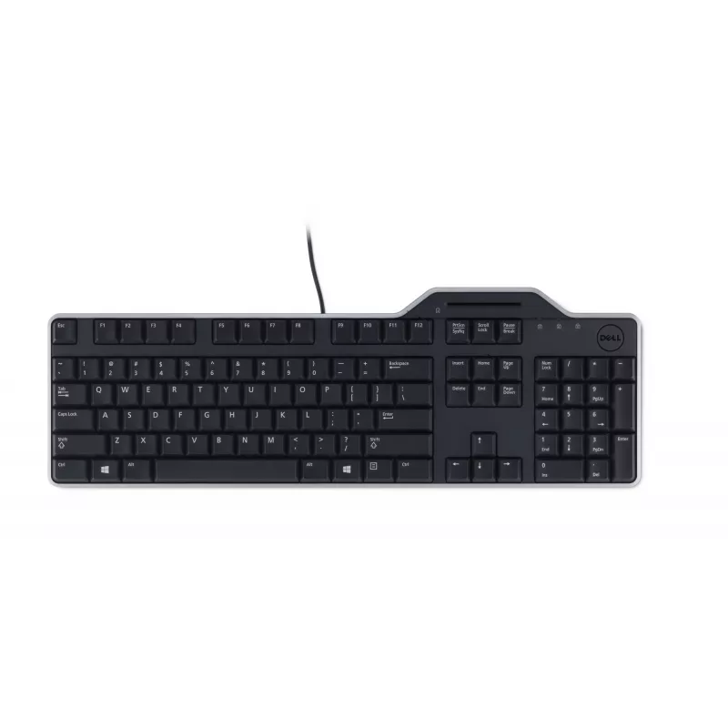 DELL Pro Smartcard Keyboard KB813 – rusų (QWERTY), pilno dydžio, laidinė, USB, juoda