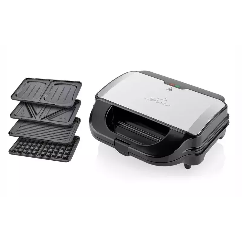 Sumuštinių kepimo aparatas ETA Sorento 3151 90010 — 900 W, 4 sumuštiniai, nerūdijantis plienas/juoda