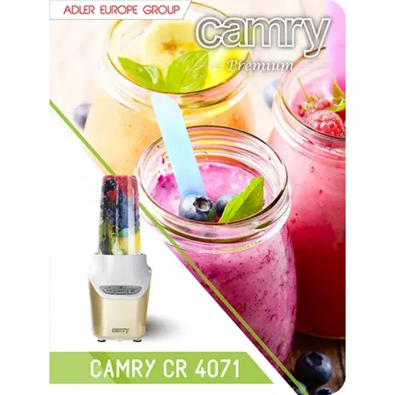 Sportinis blenderis Camry Premium CR 4071 Auksinis Skaidrus Baltas