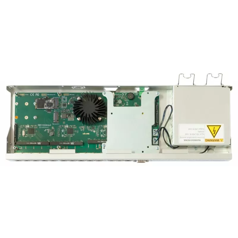 MIKROTIK Rb1100ahx4 Dude Edition su RouterOS L6, vidinis korpusas