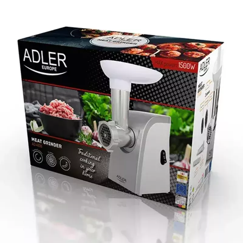 Mėsmalė Adler AD 4808 350 W balta