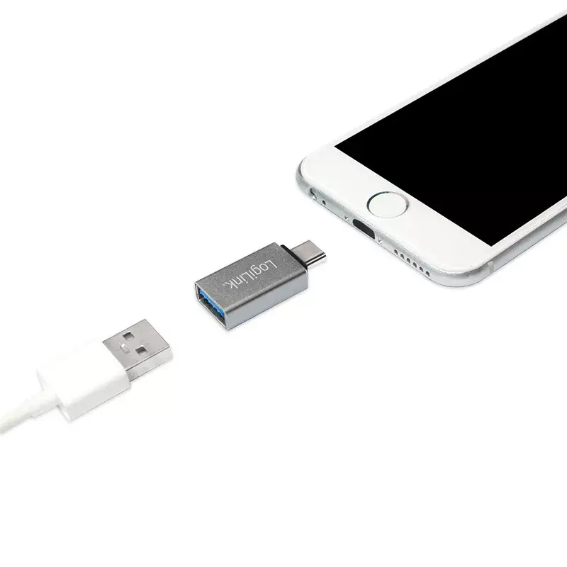 Jungties keitiklis LogiLink AU0040 USB 3.1 C / USB 3.0 A / Micro USB 2.0, aliuminis