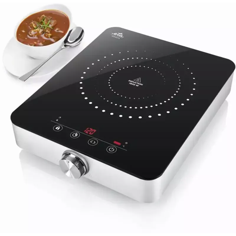 ETA ETA011190000 Stalviršinė indukcinė kaitlentė 28,5 cm, 1 zona, 1800 W, jutiklinis valdymas, LED