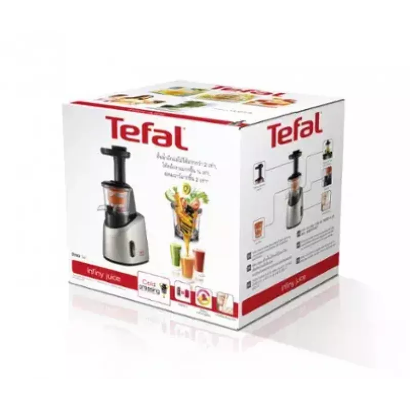 Sulčiaspaudė Tefal Infiny Juice ZC255B 200 W pilka, sidabrinė