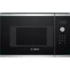 Bosch Serie 4 BFL523MS0 įmontuojama mikrobangų krosnelė, 20 L, 800 W, juoda, nerūdijantis plienas