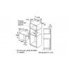 Bosch Serie 4 BFL523MS0 įmontuojama mikrobangų krosnelė, 20 L, 800 W, juoda, nerūdijantis plienas