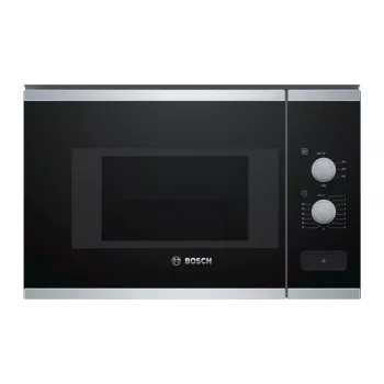 Bosch BFL520MS0 kombinuota mikrobangų krosnelė, juoda, nerūdijantis plienas, įmontuojama, 20 L, 800 W