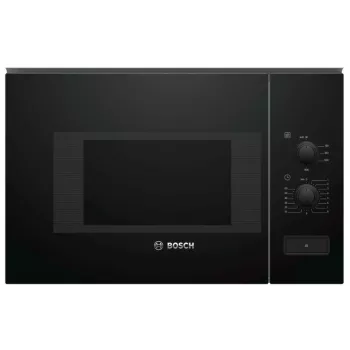 Įmontuojama mikrobangų krosnelė Bosch Serie 4 BFL520MB0 — 800 W, 20 L, sukamoji rankenėlė, juoda