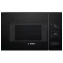Įmontuojama mikrobangų krosnelė Bosch Serie 4 BFL520MB0 — 800 W, 20 L, sukamoji rankenėlė, juoda