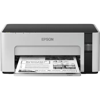Spausdintuvas rašalinis Epson EcoTank ET‑M1100 — nespalvotas, A4, 32 ppm, 1440×720 dpi, integruota rašalo talpa, USB 2.0, pilka/juoda