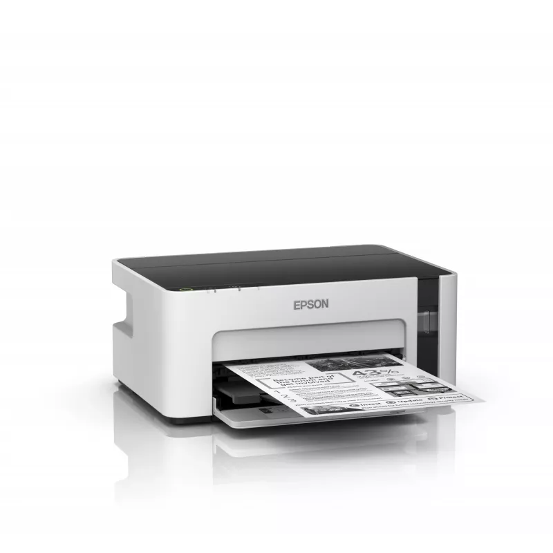 Spausdintuvas rašalinis Epson EcoTank ET‑M1100 — nespalvotas, A4, 32 ppm, 1440×720 dpi, integruota rašalo talpa, USB 2.0, pilka/juoda