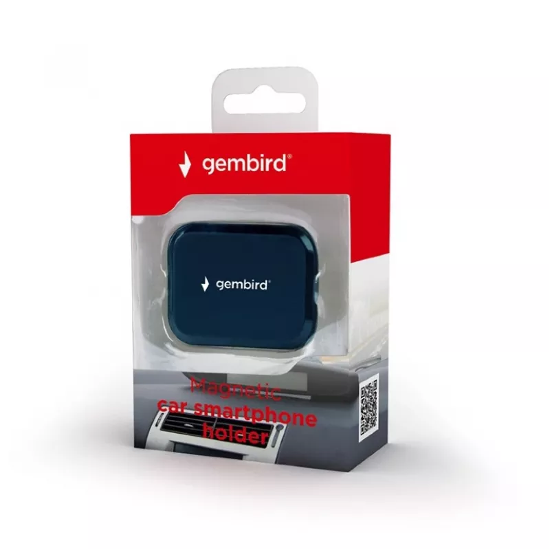 GEMBIRD magnetinis laikiklis telefonui automobilyje, juodas TA-CHM-01