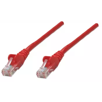 Goobay tinklo laidas Cat5e, 3 m, raudonas, CCA, U/UTP, PVC, RJ45, auksuoti kontaktai, apsauga nuo užkliuvimo, su batais, visą gyvenimą galiojanti garantija