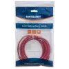 Goobay tinklo laidas Cat5e, 3 m, raudonas, CCA, U/UTP, PVC, RJ45, auksuoti kontaktai, apsauga nuo užkliuvimo, su batais, visą gyvenimą galiojanti garantija