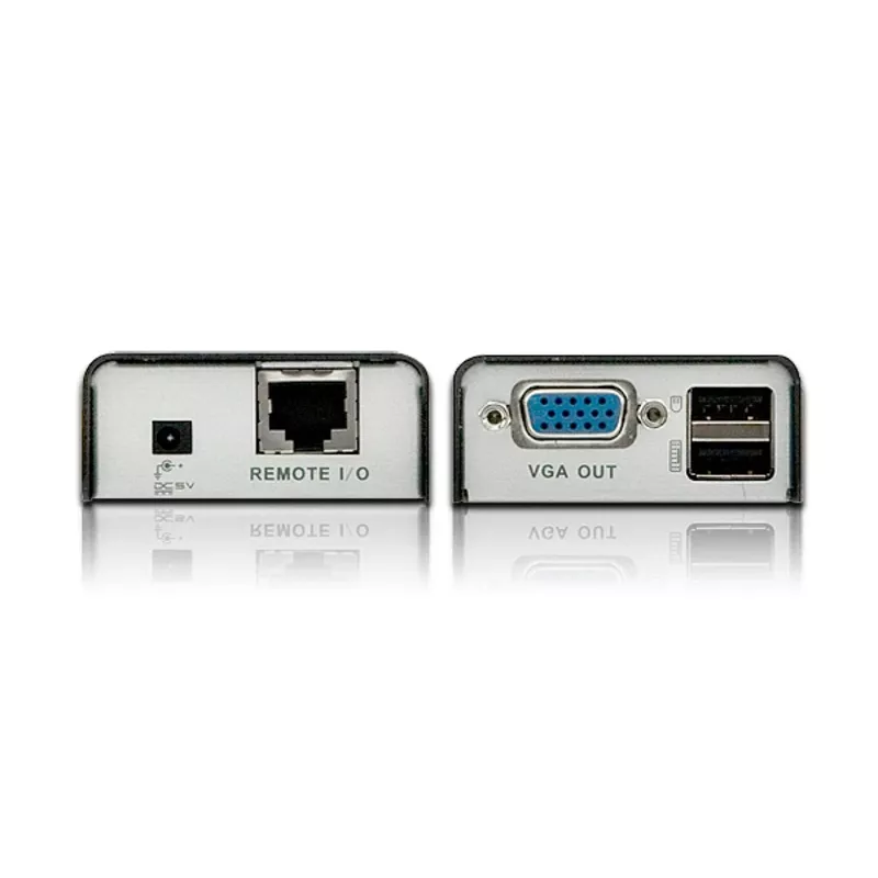 ATEN CE100 USB VGA KVM prailgintuvas 100 m, siųstuvas ir imtuvas, Cat5, 1920 x 1200 pikselių, juodas