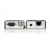 ATEN CE100 USB VGA KVM prailgintuvas 100 m, siųstuvas ir imtuvas, Cat5, 1920 x 1200 pikselių, juodas