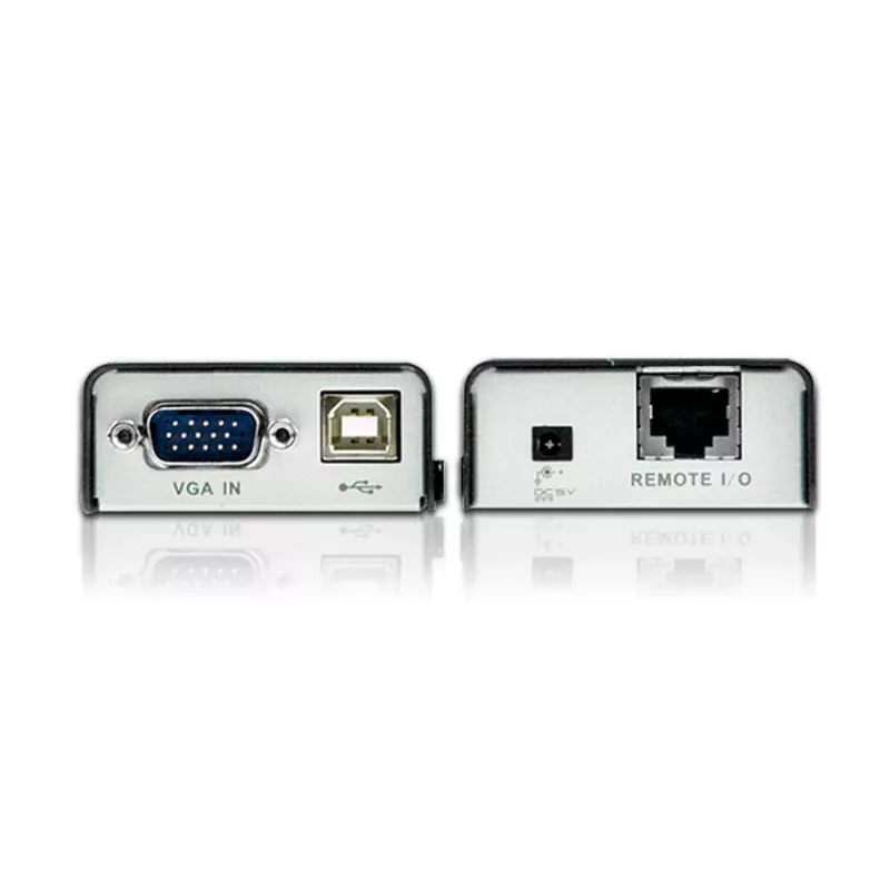 ATEN CE100 USB VGA KVM prailgintuvas 100 m, siųstuvas ir imtuvas, Cat5, 1920 x 1200 pikselių, juodas