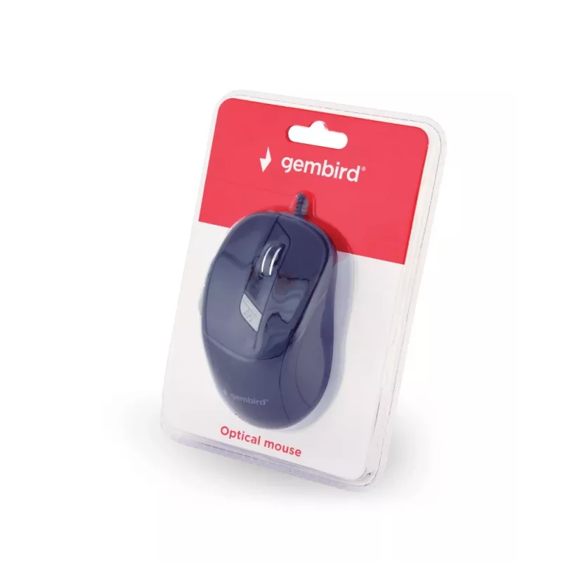 GEMBIRD USB Optinė Dešiniarankė Pelė MUS-4B-02 — 1200 DPI, 4 mygtukai, laidinė, juoda
