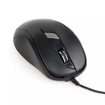 GEMBIRD MUS-6B-01 Laidinė optinė pelė, 6 mygtukai, ratukas, USB, juoda