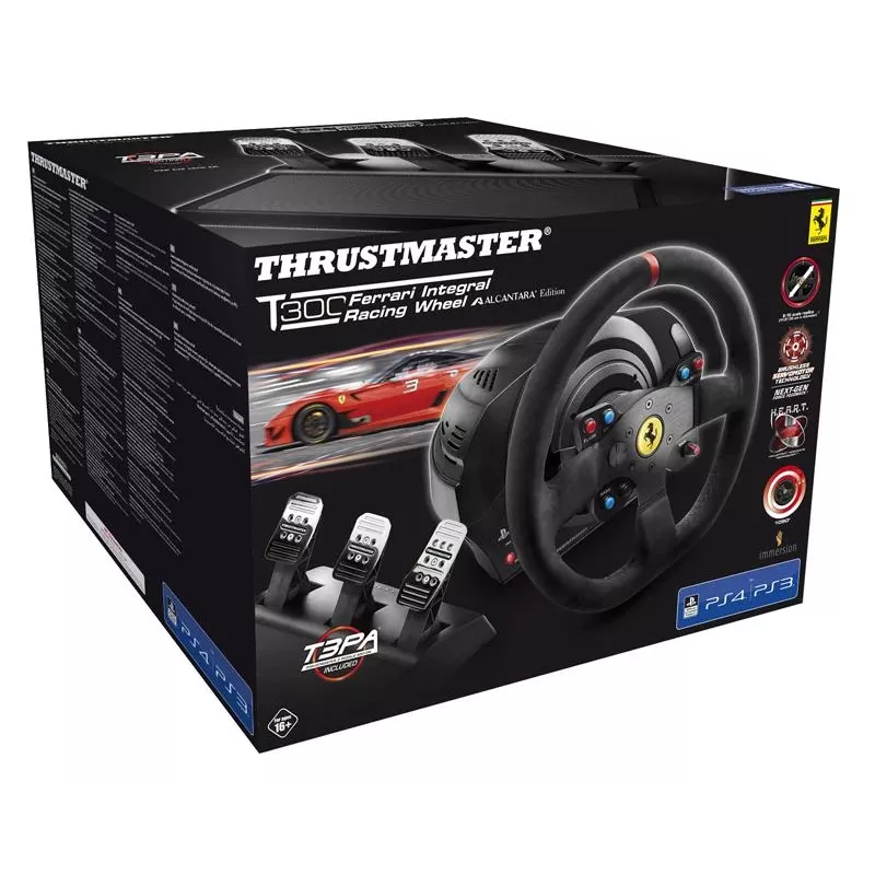 Thrustmaster T300 Ferrari Integral Racing Wheel Alcantara Edition vairas + pedalai (PC, PS4, PS3)