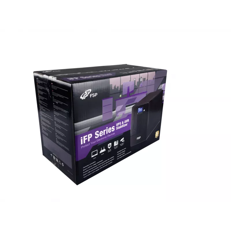 FSP iFP 1000 nepertraukiamo maitinimo šaltinis (UPS) Line-Interactive 1 kVA 600 W 2 lizdai