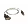 ATEN USB 2.0 į RS-232 adapteris (100 cm), juodas, metalinis, 1 m, USB Type-A, DB-9, vyriškas, vyriškas