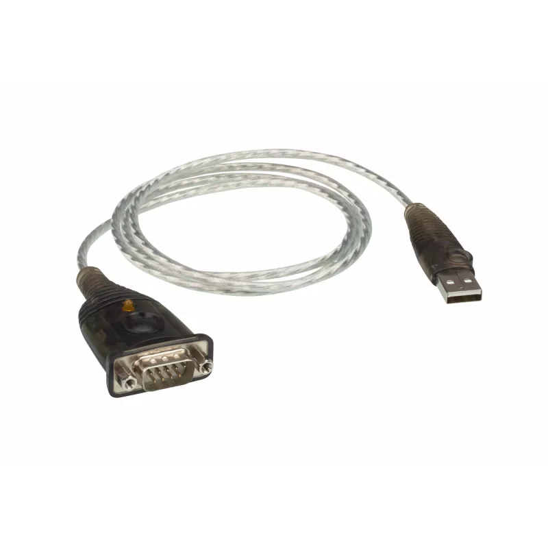 ATEN USB 2.0 į RS-232 adapteris (100 cm), juodas, metalinis, 1 m, USB Type-A, DB-9, vyriškas, vyriškas