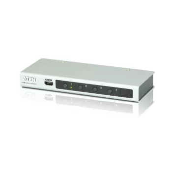 ATEN 4 prievadų 4K HDMI garso/vaizdo jungiklis su IR nuotolinio valdymo pulteliu